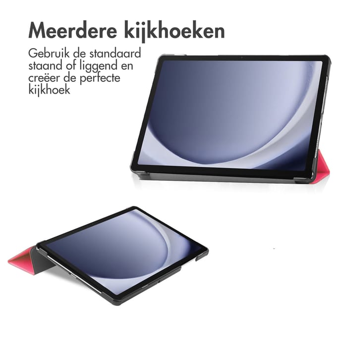 imoshion Tablet Hoes - Geschikt voor Samsung Galaxy Tab A9 Plus - Trifold Bookcase - Roze