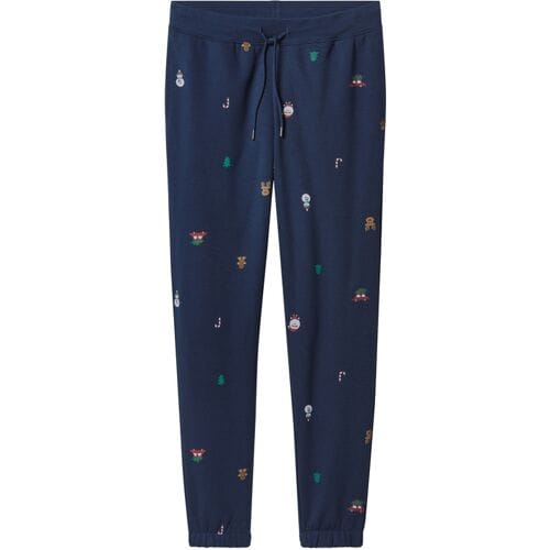 ESMARA MEN Heren kerstjoggingbroek (Marineblauw, M)