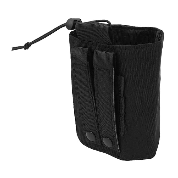 Molle Waterfleshouder Drager Verstelbaar Taille Hangend Geïsoleerd Waterfles Pouch voor Buitensporten Hardlopen black