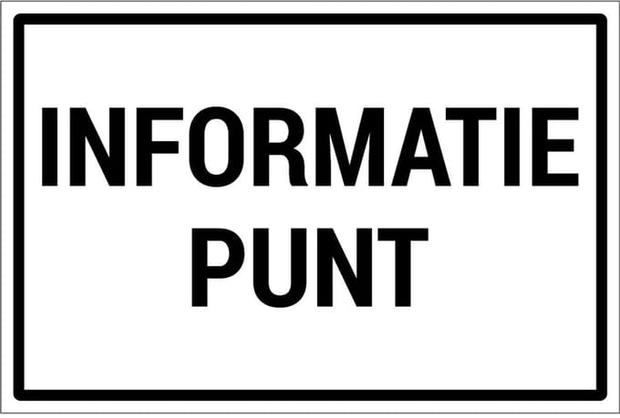 Informatiepunt sticker | 45 x 30 cm