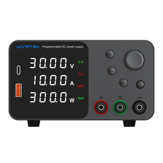 WANPTEK variabele DC-voeding 160V 2A bankvoeding met 4 cijfers LED-display verstelbaar UK Plug 30V 5A