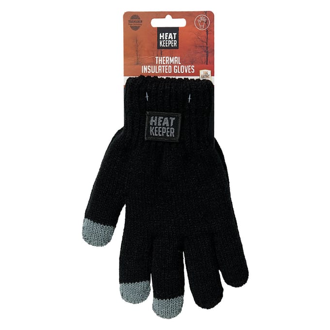 Heat Keeper Thermo kinderhandschoen met i-touch zwart - 9/12 jaar