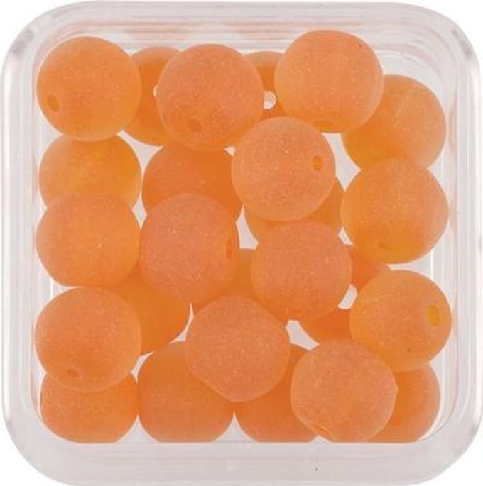 Glasparels Rond Mat Oranje
