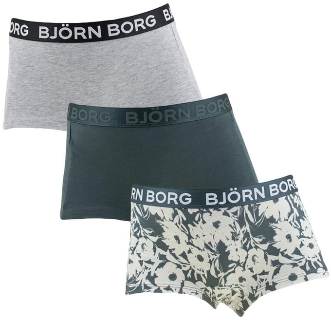 Björn Borg meisjes cotton stretch 3P mini boxershorts basic flowers multi III