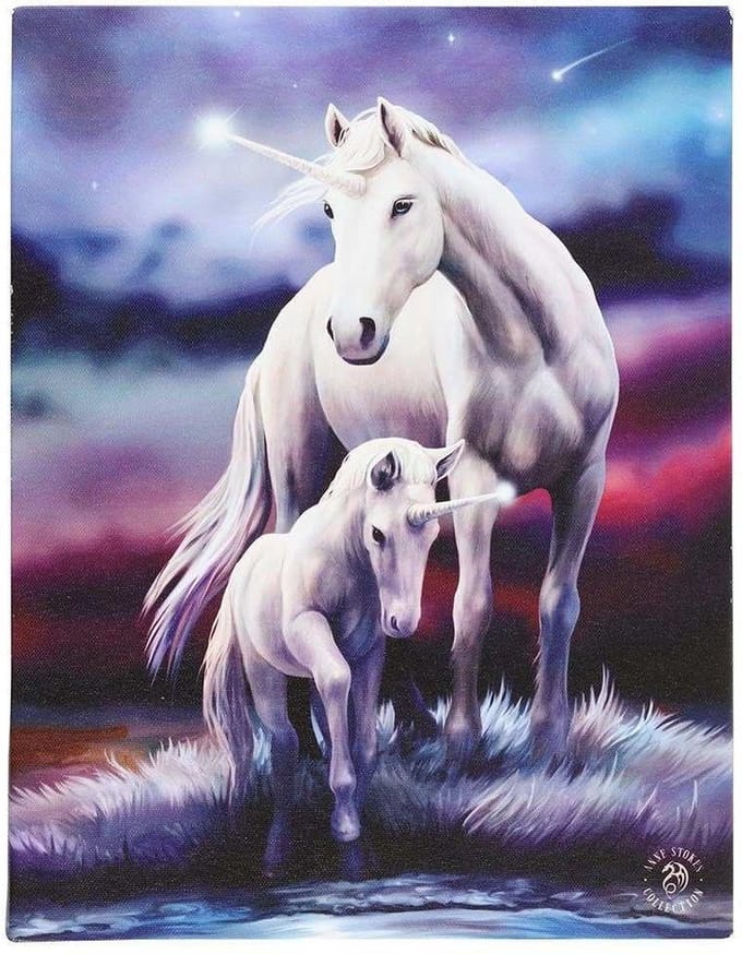 Anne Stokes - Canvas afbeelding 19 x 25cm Eternal Bond Multicolours