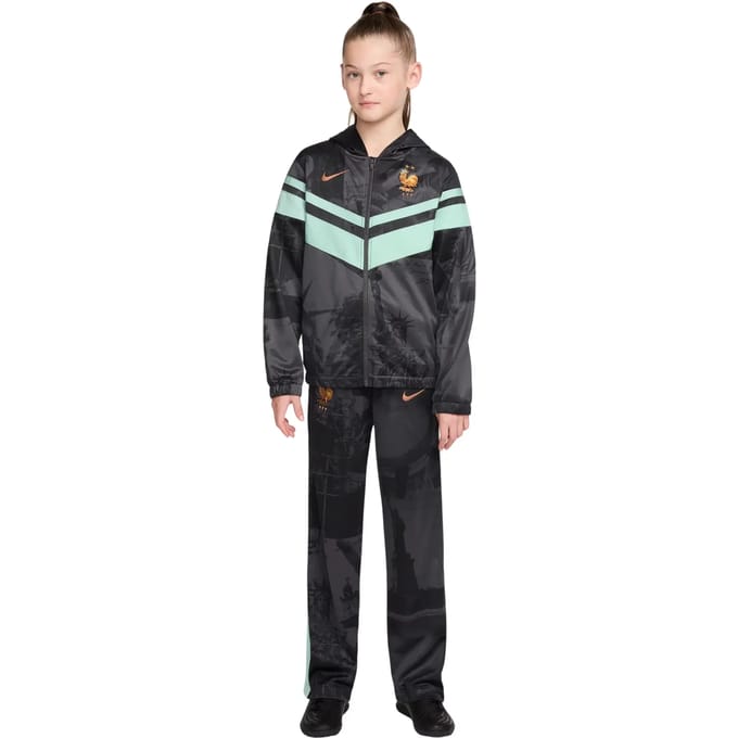 Nike FFF Trainingspakken Kinder - Grijs - Maat 158 - 170 CM - Poly Woven