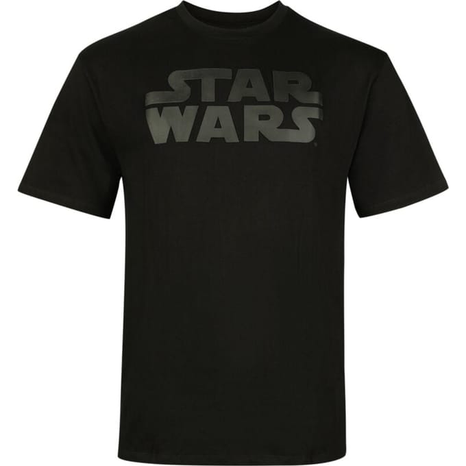 Star Wars - Disney T-shirt - Logo - S tot M - voor Mannen - zwart