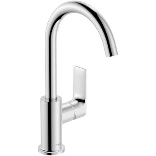 hansgrohe Rebris E - Wastafelmengkraan - Ééngreeps bediening - Met trekwaste - 210mm maat - Draaibare uitloop - Chroom