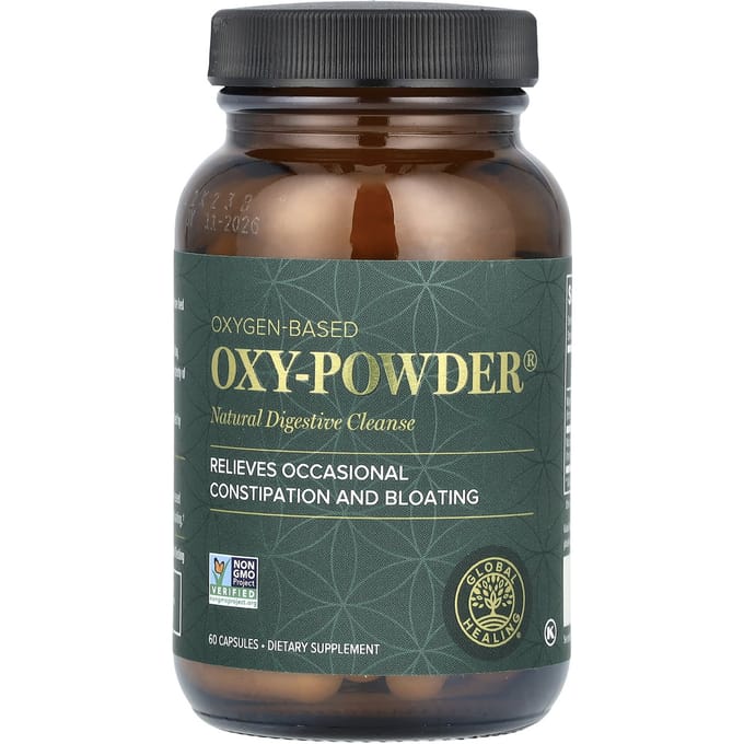 Oxy Powder, Natuurlijke Spijsverteringsreiniging, 60 Capsules