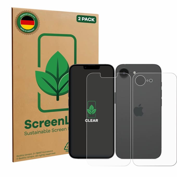 2 Stuks Screenprotector voor Apple iPhone 16e / 17e - Hoogwaardige Beschermfolie transparant