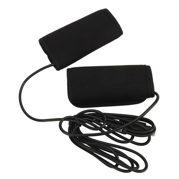 DC5V Motorfiets Verwarmde Handgrepen Cover Pad USB Interface Stuur Handgreep Handwarmers voor ATV UTV black