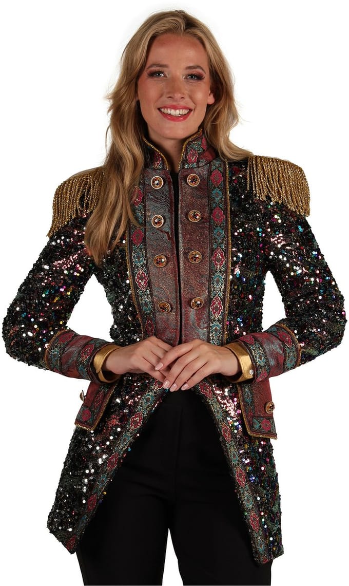 Thetru Carnavalsjas Dames - Sequin Party - Disco Jas - Maat XXL