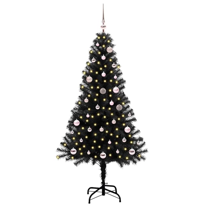 vidaXL - Kerstboom - Zwart - 150 - cm - PVC