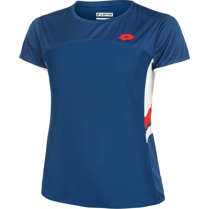 Lotto Squadra III T-shirt Dames-Blauw,Wit