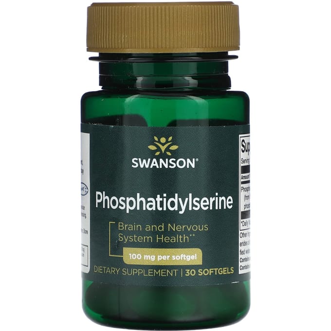 Fosfatidylserine, 100 mg, 30 zachte capsules