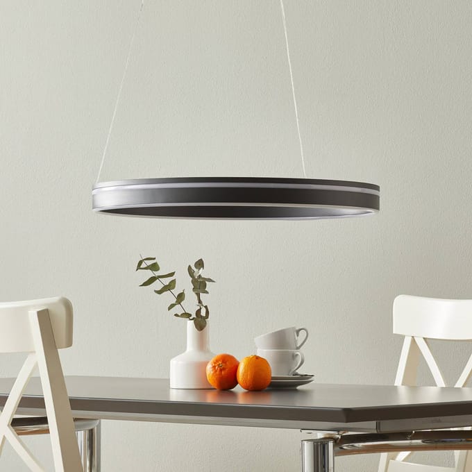 Q-Smart-Home Paul Neuhaus Q-VITO LED hanglamp 59cm antraciet