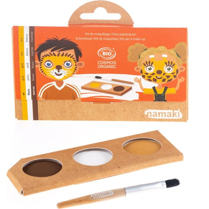 Namaki schminkset leeuw en giraf 3 kleuren