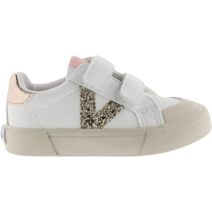 Victoria Meisjes Sneaker Wit/roze | Maat: 29
