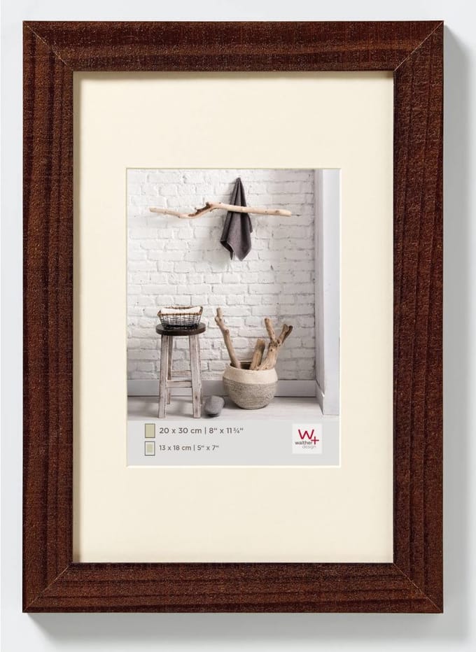 walther+ design HO040N Wissellijst Papierformaat: 30 x 40 cm Bruin