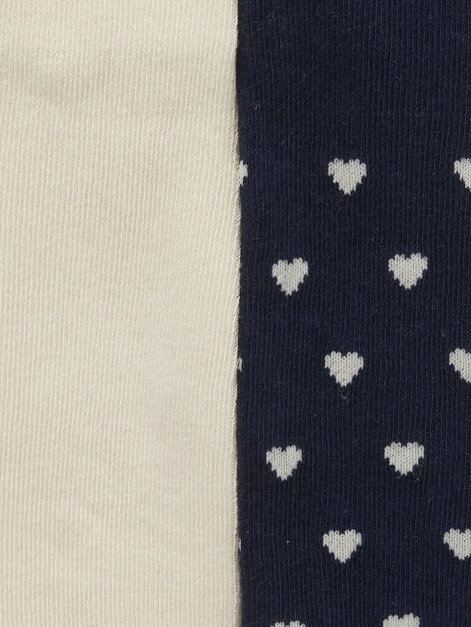 Vertbaudet Set van 2 paar maillots met hartjes voor babymeisjes
