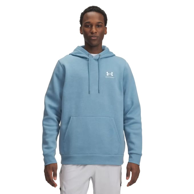 Icon Hoodie Fleece Heren Blue Smoke/White L
