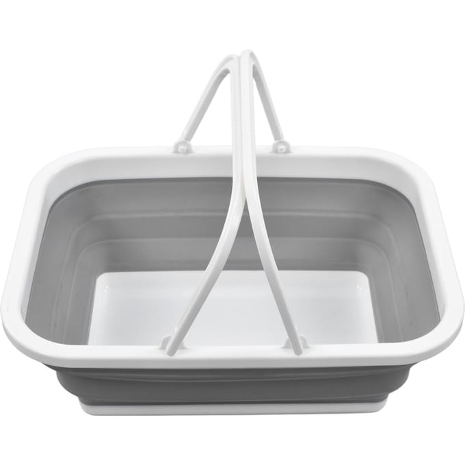 Opvouwbare Picknickmand Grote Capaciteit Multifunctioneel Stevig Handvat Speelgoed Opbergmand voor Thuis white