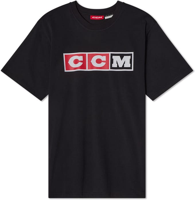 CCM - Heritage 3 Block Tee - Volwassenen - Zwart - M
