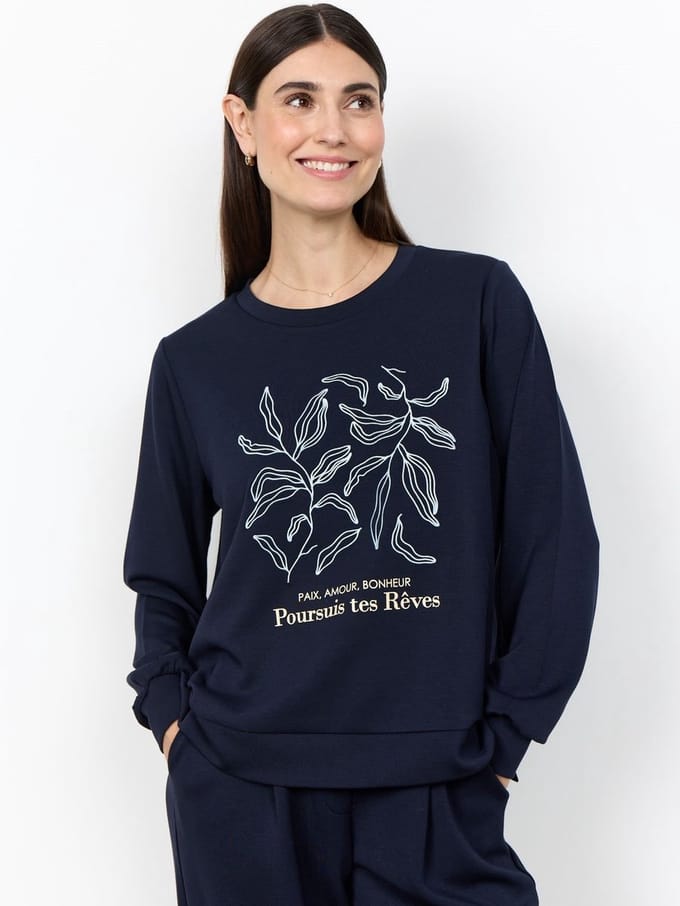 Soyaconcept Sc-banu 317 navy sweater