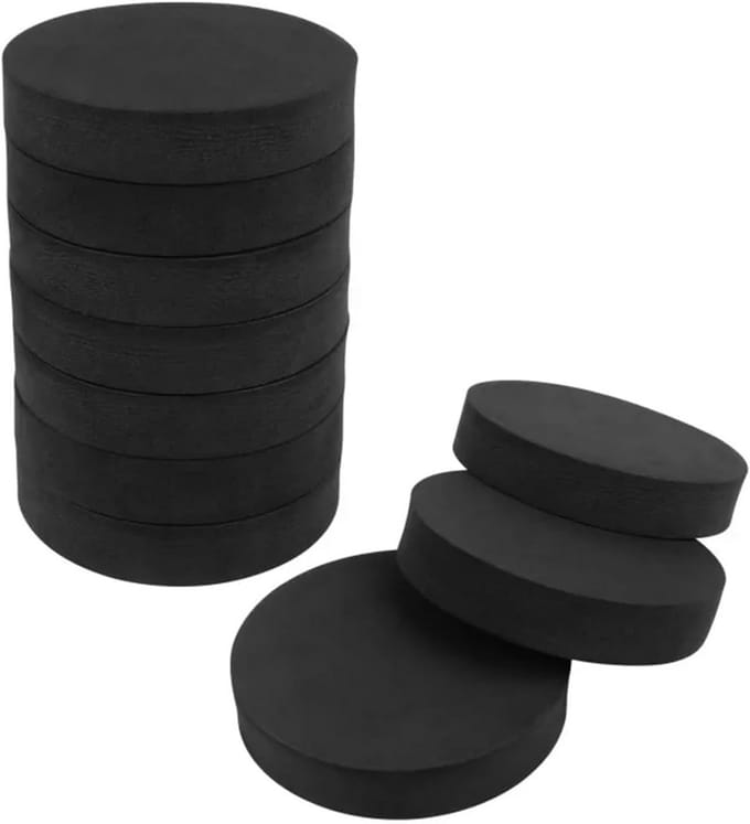 Trillingsdempers Wasmachine - Geluiddempers Apparaten - Stil Huis - Schokabsorberend EVA - 10 Stuks - Zwart