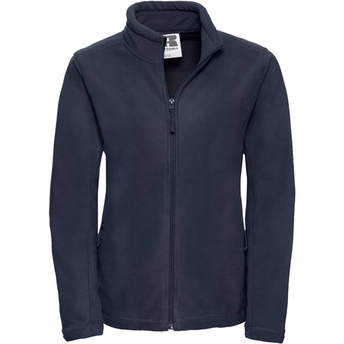Russell Dames/Dames Full Zip Outdoor Fleecejack (Franse marine)