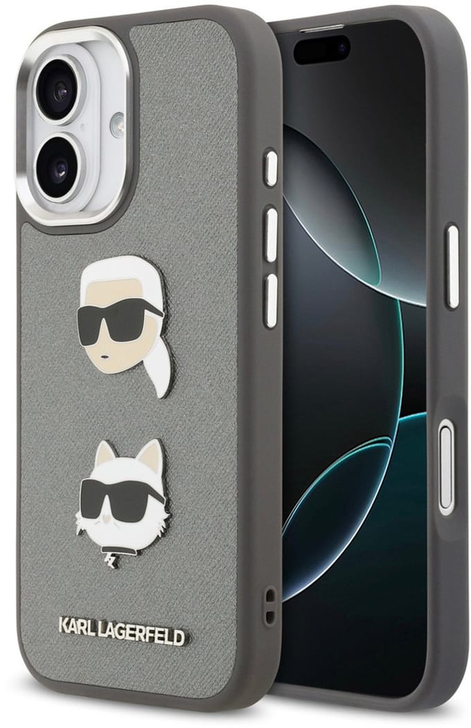 Karl lagerfeld telefoonhoesje voor iPhone 17 - grained - Grey