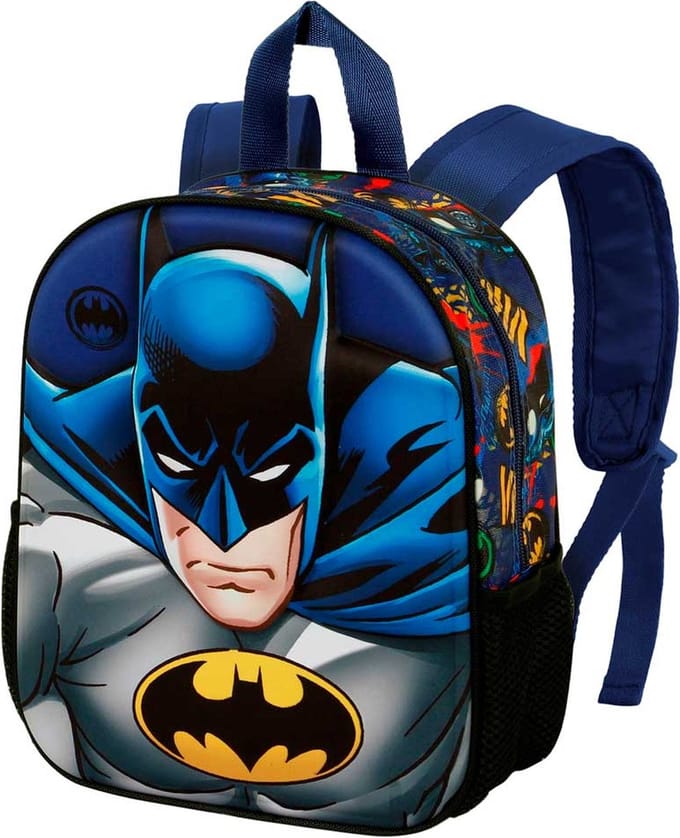 Karactermania - Batman - Kleine Batman Rage 3D Rugzak - Backpack - Rugtas - Blauw - 31 cm