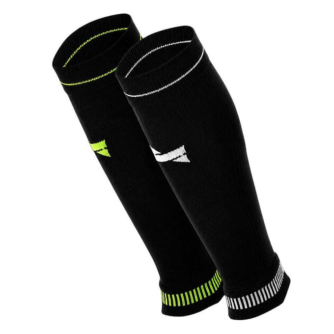 Compressie calf sleeve - Unisex - 2-Pack - Multi Zwart - 39/42