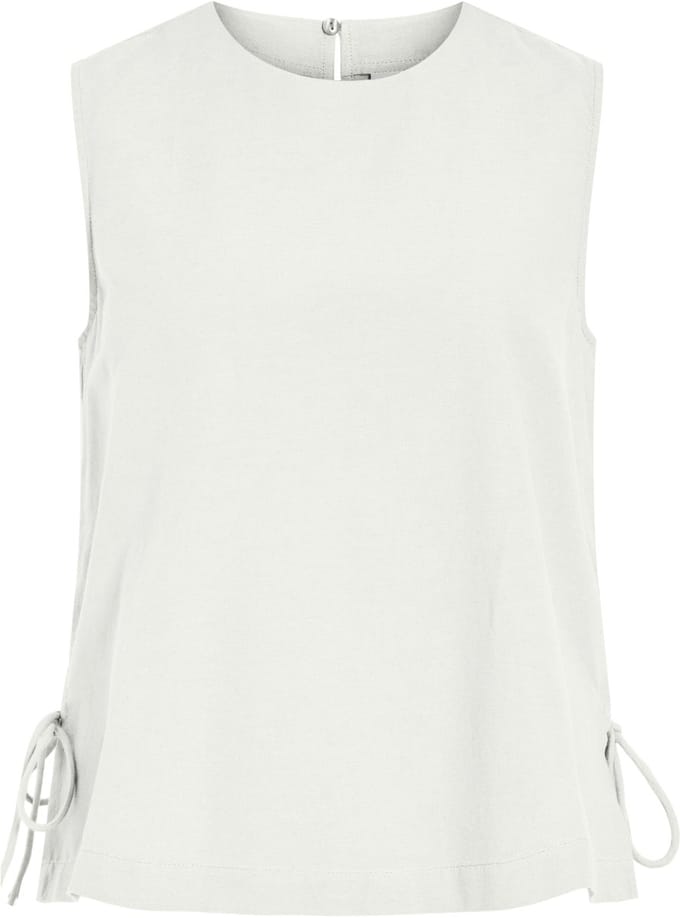 VILA - VIPRISILLA O-NECK S/L TIE TOP/VOL/R - Dames - Blouses