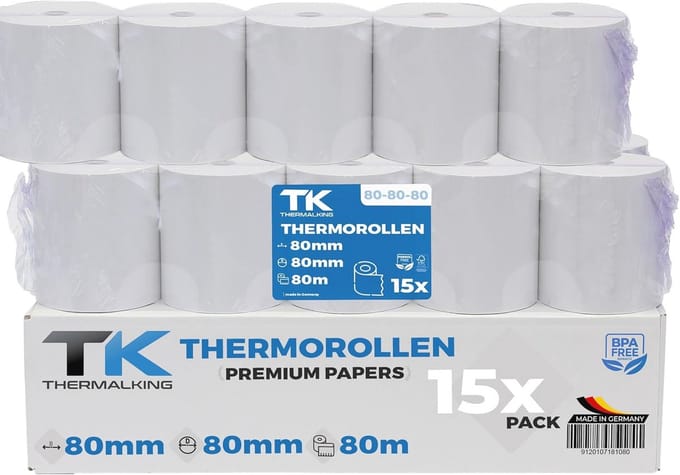 Thermische Kassarol 80mm - BPA-vrij Thermisch Papier voor Kassaprinter