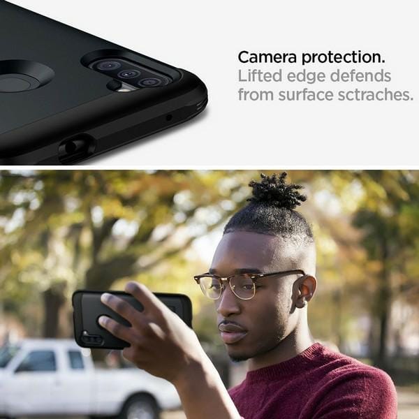 Étui pour Samsung Galaxy M11 Spigen Tough Armor Noir