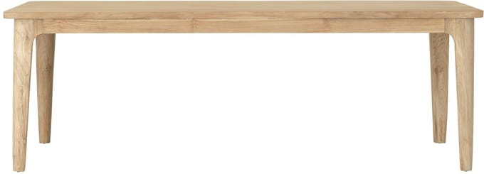 DTP Home Dining table Forte rectangular,76x225x90 cm, teakwood natural