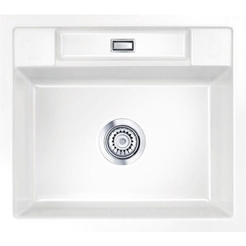Systemceram Keradomo Bela 57 F sink for flush mounting with eccentric actuation, without tap hole 551602-12