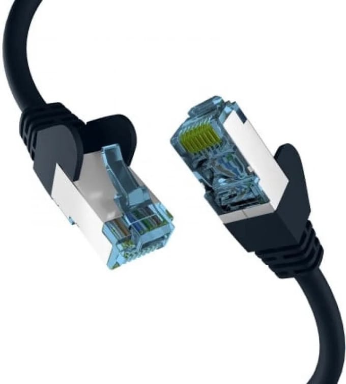 CAT7 sFTP kabel 1 meter Zwart