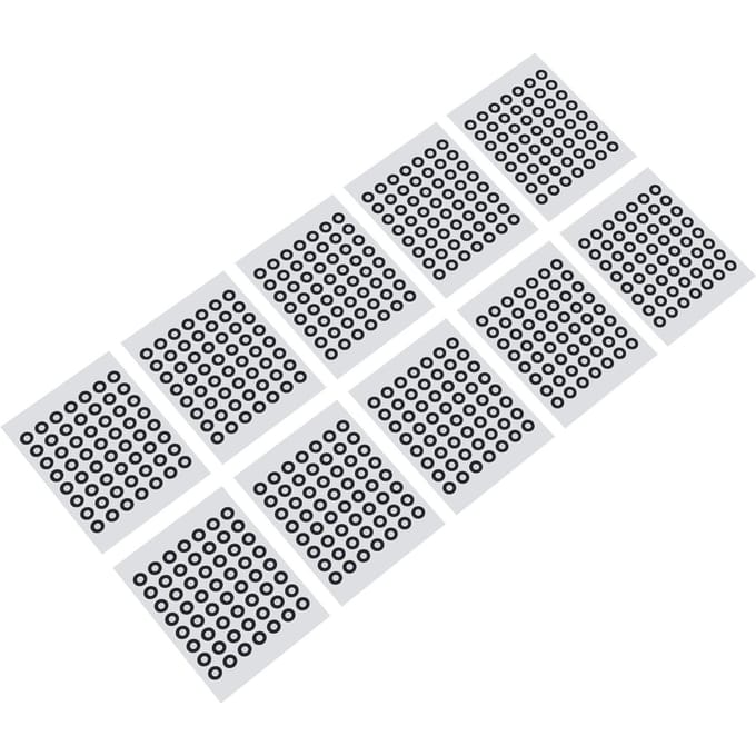 10 Feuilles Marqueur de Numérisation 3D 6mm Réutilisable Point de Référence Marqueur de Suivi 3D pour Optique white