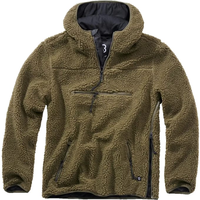 Brandit - Teddyfleece Worker Pullover Jas - 3XL - Groen