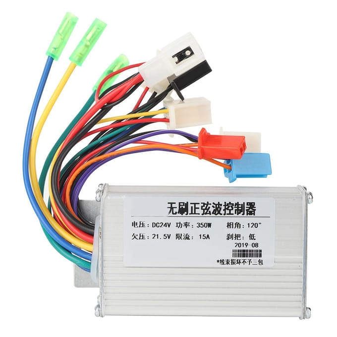 24V 350W Elektrische Fiets E-Bike Scooter Borstelloze DC Motor Controller Vervangingsaccessoire black