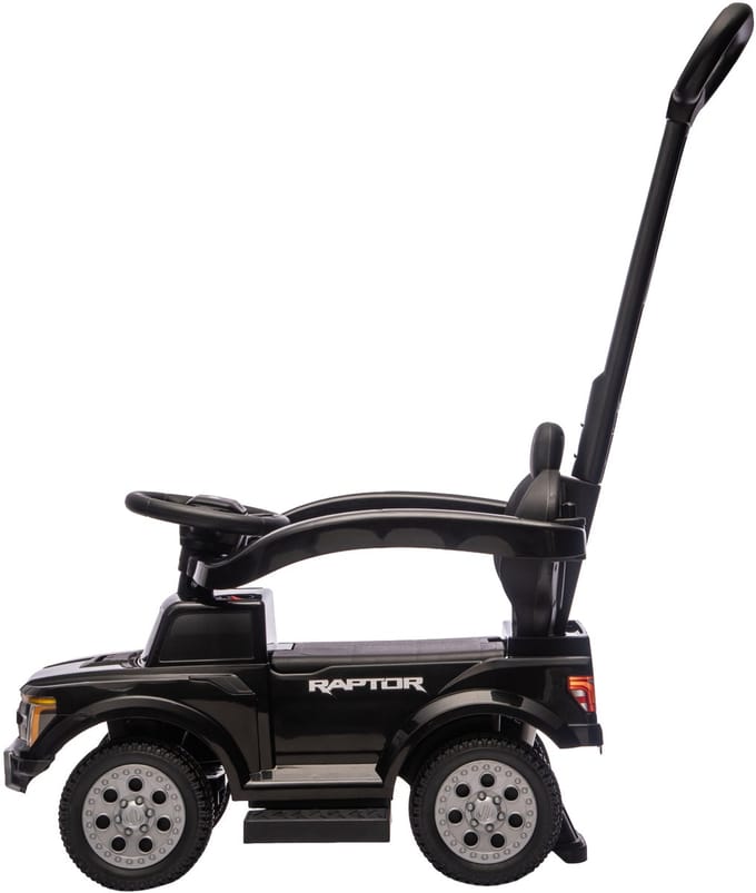 Puck Loopauto Ford F150 met Duwstang - Zwart