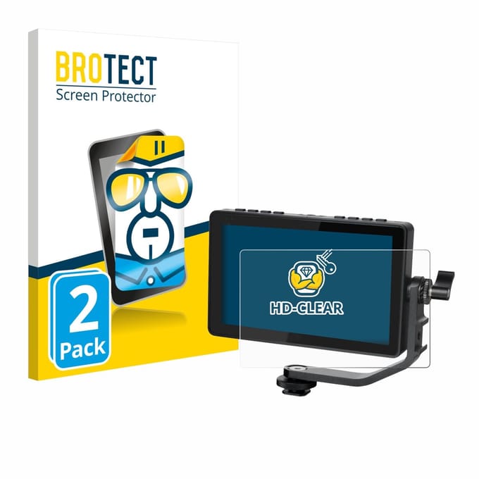 BROTECT - Screenprotector voor Feelworld F5 PROX 5,5" - Folie Beschermfolie transparant 2 Stuks