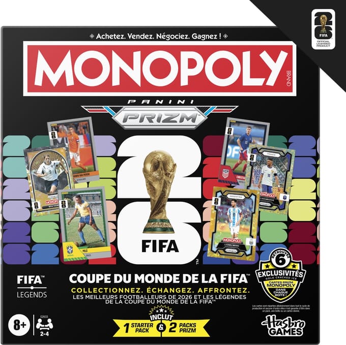 Monopoly Panini Prizm FIFA World Cup - Bordspel - Franstalig