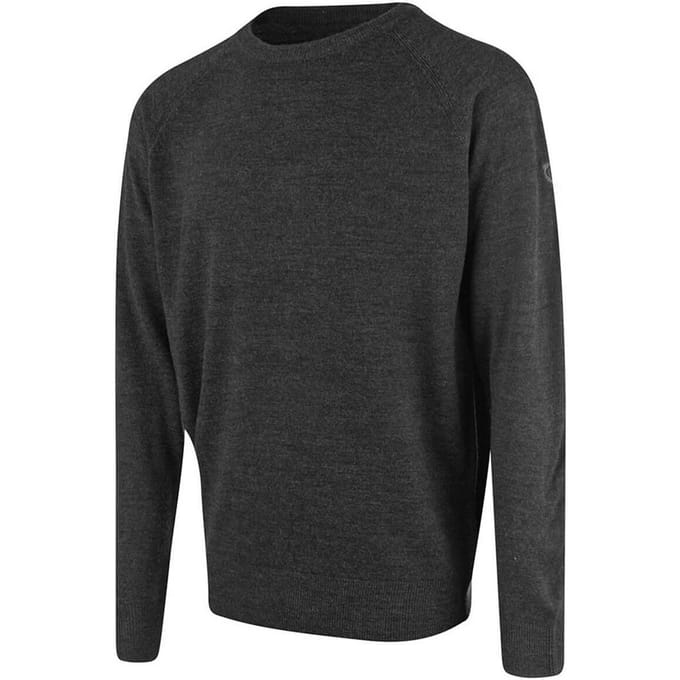 Island Green Raglan heren Donker Houtskool Golf Sweater