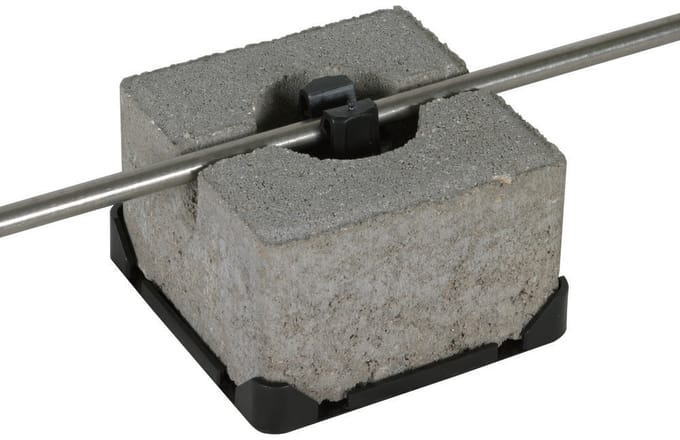 Dehn Dakconditioner Houder Voor Plat Dak Met Blok - 253015 [2 stuks]
