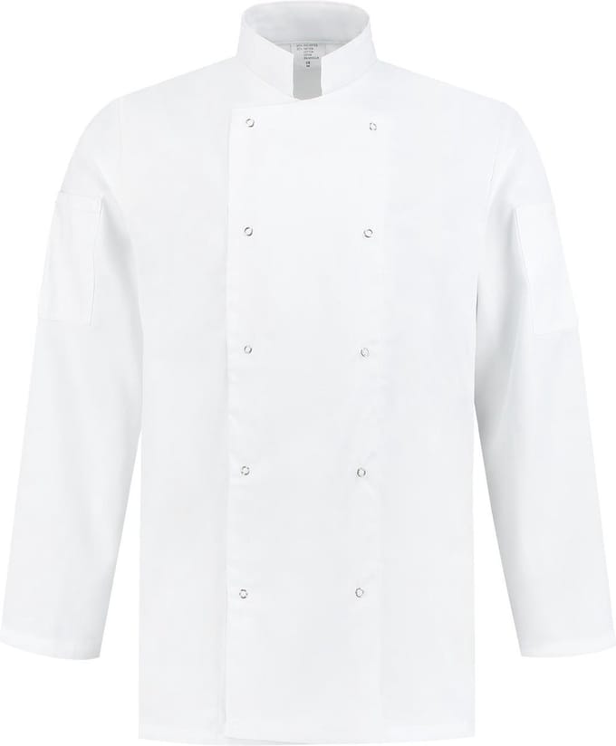 EM Kitchen Koksbuis polyester / katoen Wit maat 3XL / 64-66