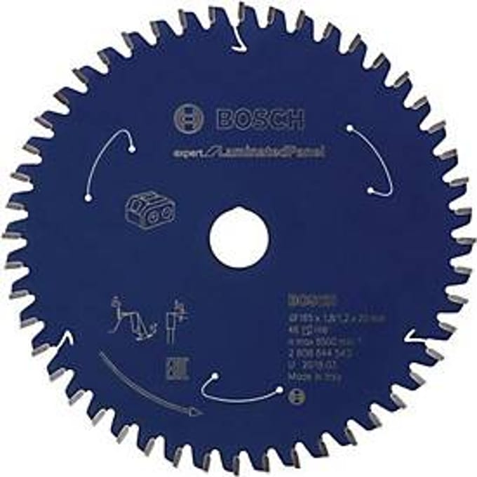 Cirkelzaagblad AD 160 mm, 48 tanden, boorgat 20 mm, zaagbreedte 2,2 mm, hardmetaal, BOSCH