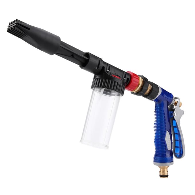 Afneembare Druk Auto Wasmachine Sneeuwschuim Lans Spuitpistool Auto Reinigingstool wit